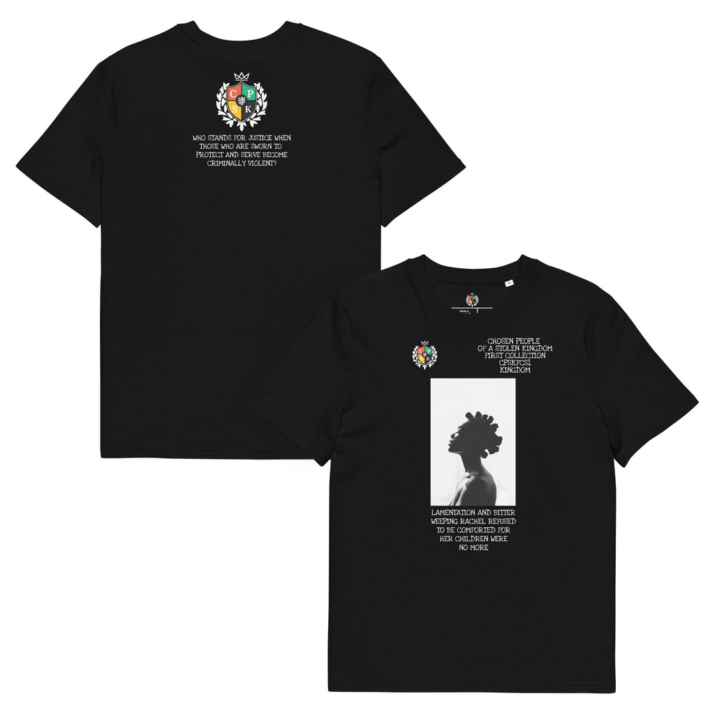Rachael REFUSES To Be Comforted Unisex Organic Cotton Creator 2.0 T-Shirt