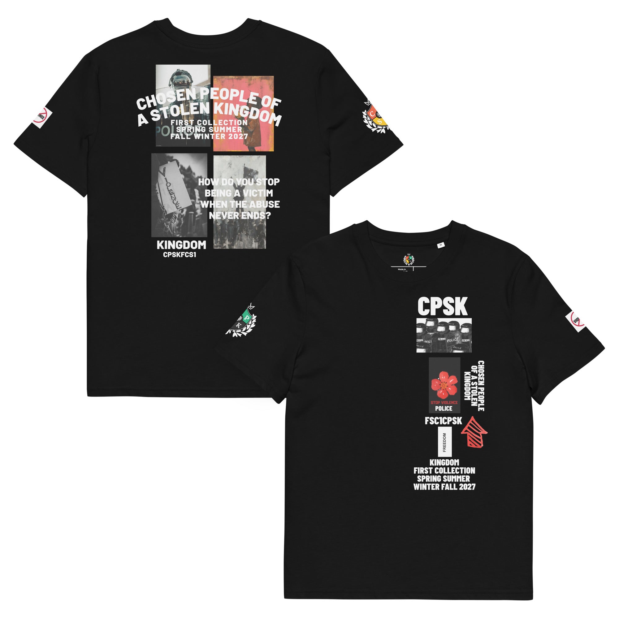 STOP Police Violence Unisex Organic Cotton Creator 2.0 T-Shirt